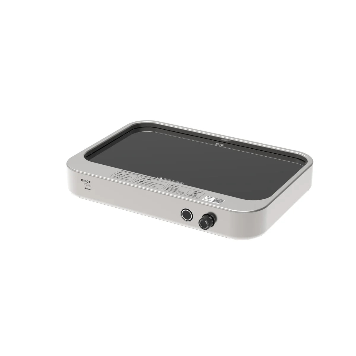 Rieber Digitale & App-gesteuerte Catering-Küche mit Cerankochfeld K-POT CONNECT 1/1-ck-2200 silber