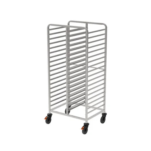 Chariot à glissières GN Rieber 2x1/1 avec roulettes pare-chocs