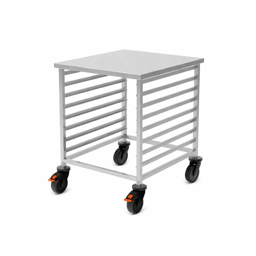 Chariot à glissières GN Rieber 2/1 bas avec roulettes pare-chocs