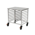 Chariot à casiers GN Rieber 2x1/1 bas avec roulettes pare-chocs