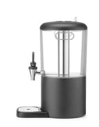 Saftspender, 4 l UNIQ, HENDI, designed by Robert Bronwasser, 4L, Schwarz, 315x211x(H)431mm