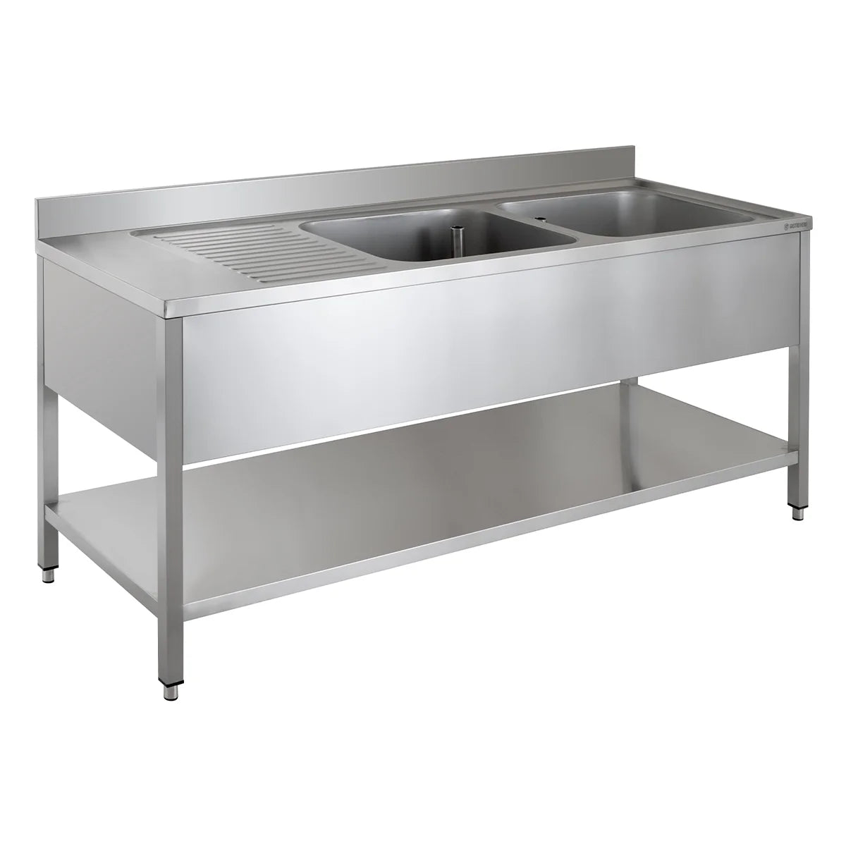 Spültisch ECO 20x7 mit 2 Becken rechts