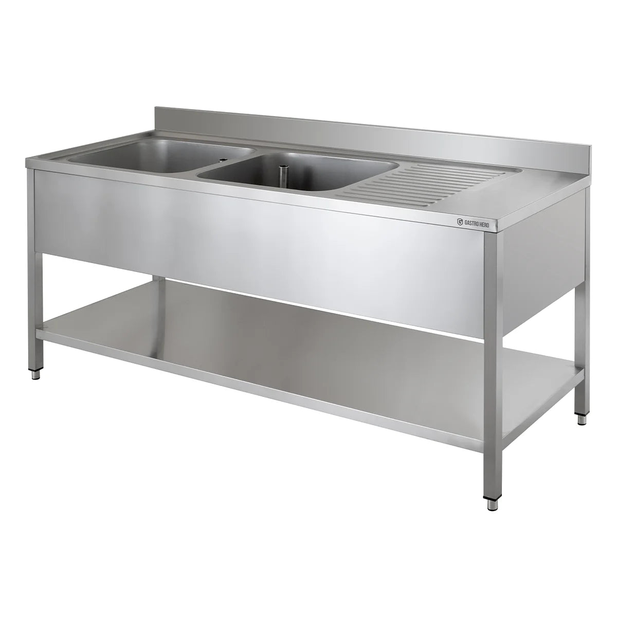 Spültisch ECO 20x7 mit 2 Becken links