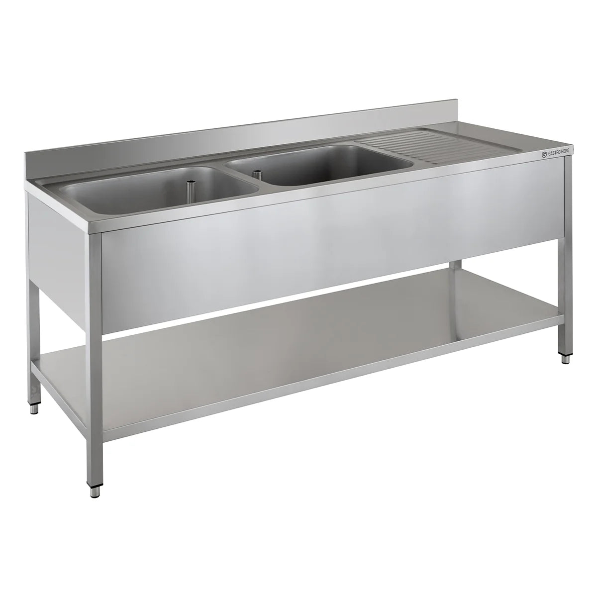 Spültisch ECO 20x7 mit 2 Becken links