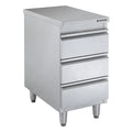 Meuble à tiroirs en acier inoxydable BASIC, 3 tiroirs, unité 600, AISI 201