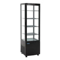 Polar C-Serie Standkühlvitrine 235 Liter mit gebogener Tür, schwarz
