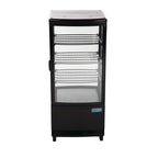 Polar C-Serie Tischkühlvitrine 86 Liter mit gebogener Tür, schwarz