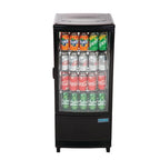 Polar C-Serie Tischkühlvitrine 86 Liter mit gebogener Tür, schwarz