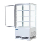 Polar C-Serie Tischkühlvitrine 86 Liter mit gebogener Tür, weiß