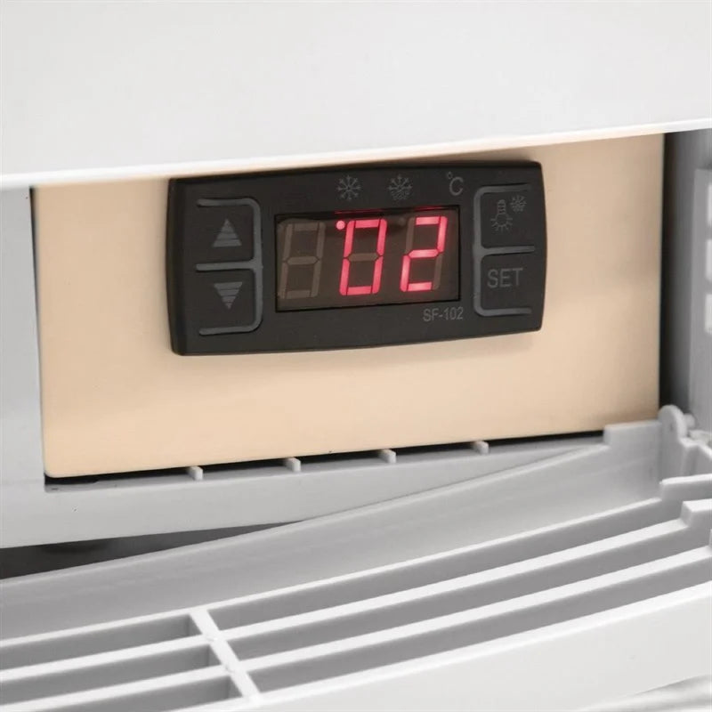 Polar C-Serie Tischkühlvitrine 86 Liter mit gebogener Tür, weiß