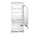 Polar C-Serie Tischkühlvitrine 86 Liter mit gebogener Tür, weiß