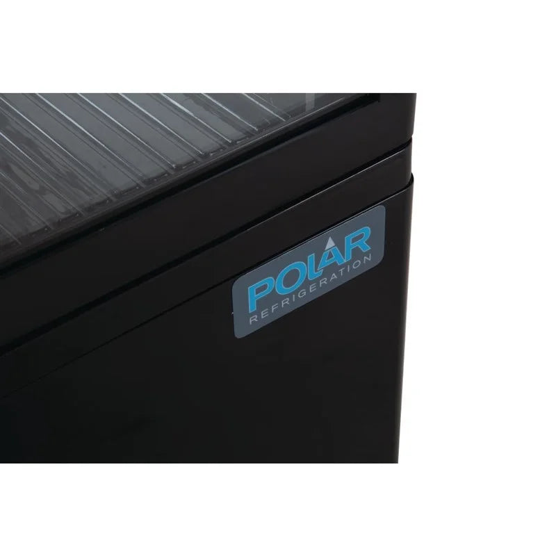 Polar C-Serie Tischkühlvitrine 68 Liter mit gebogener Tür, schwarz