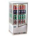 Polar C-Serie Tischkühlvitrine 68 Liter mit gebogener Tür, weiß