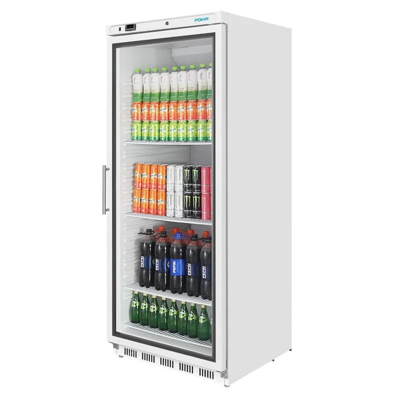Polar C-Serie Lagerkühlschrank 600 Liter mit Glastür, weiß