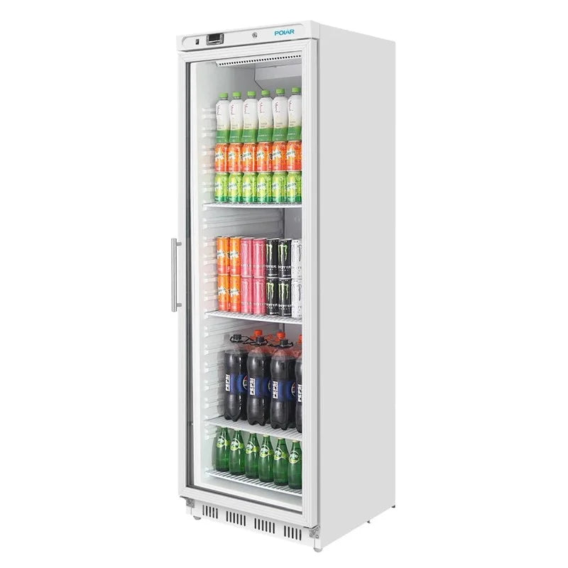 Polar C-Serie Lagerkühlschrank 400 Liter mit Glastür, weiß