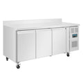 Table congélateur Polar série U 3 portes 417 Litres avec dosseret