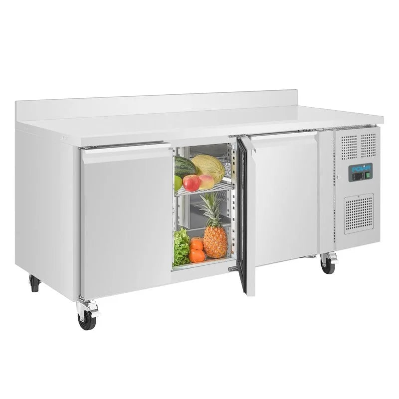Table congélateur Polar série U 3 portes 417 Litres avec dosseret