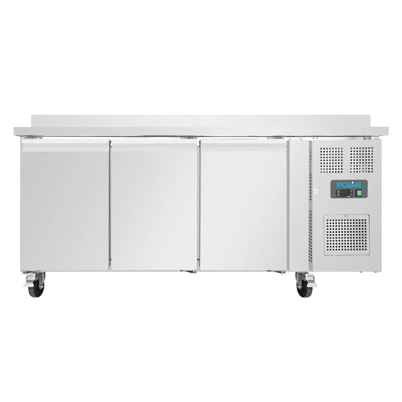 Table congélateur Polar série U 3 portes 417 Litres avec dosseret