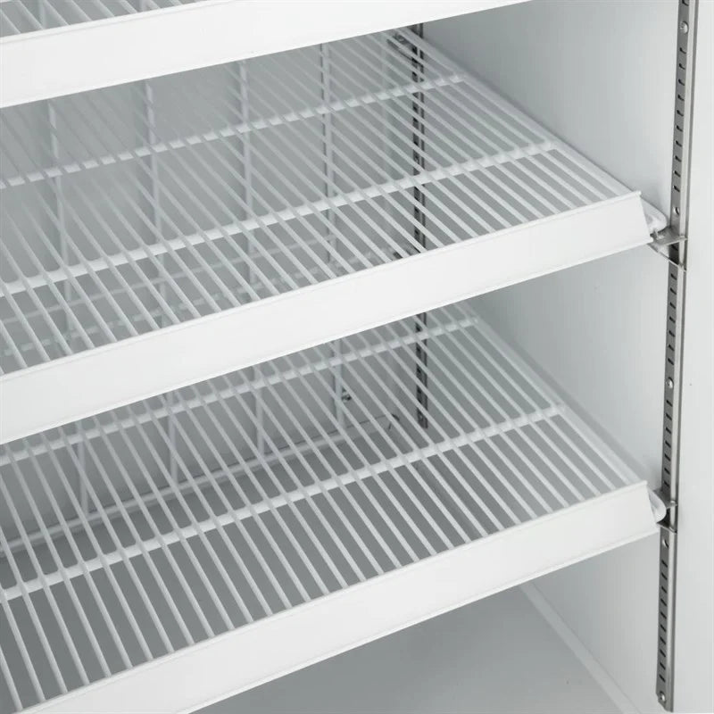 Armoire de congélation Polar Série G 920 Litres avec porte vitrée, blanc