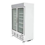 Armoire de congélation Polar Série G 920 Litres avec porte vitrée, blanc