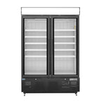 Polar G-Serie Gefrierschrank 920 Liter mit Glastür, schwarz