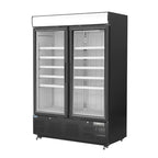 Polar G-Serie Gefrierschrank 920 Liter mit Glastür, schwarz