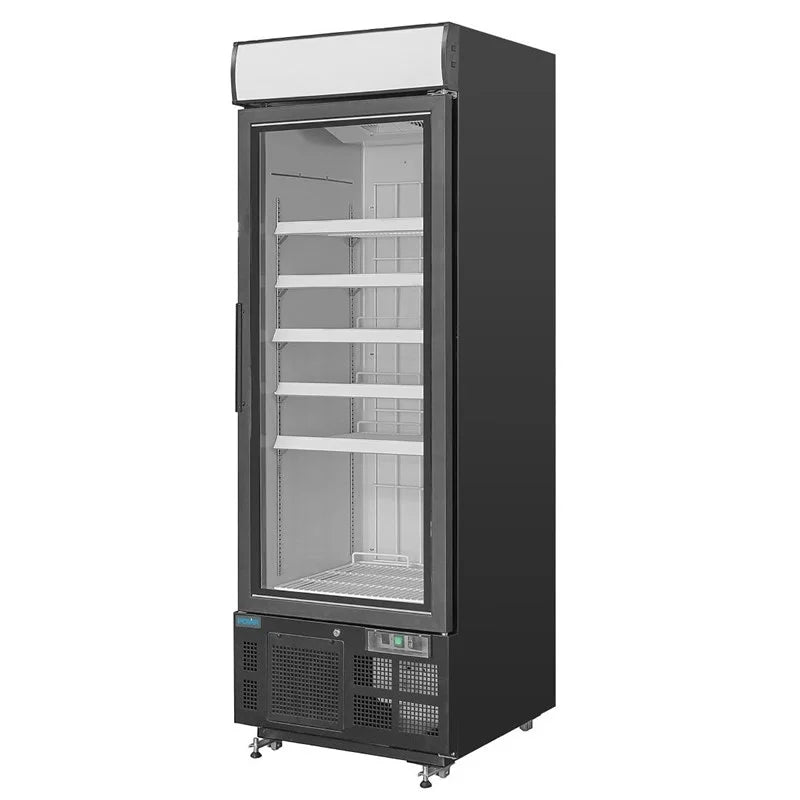 Polar G-Serie Gefrierschrank 412 Liter mit Glastür, schwarz