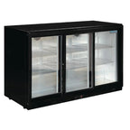 Polar G-Serie Barkühlschrank mit 3 Schiebetüren 330 Liter