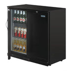 Arrière-bar Polar Série G avec 2 portes abattantes pleines 208 Litres