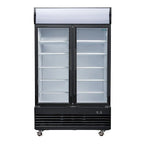 Armoire à boissons Polar G-Series 950 Litres avec 2 portes battantes, noir