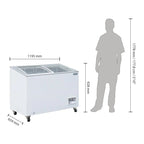 Polar G-Serie Tiefkühltruhe 270 Liter mit Glasschiebedeckel
