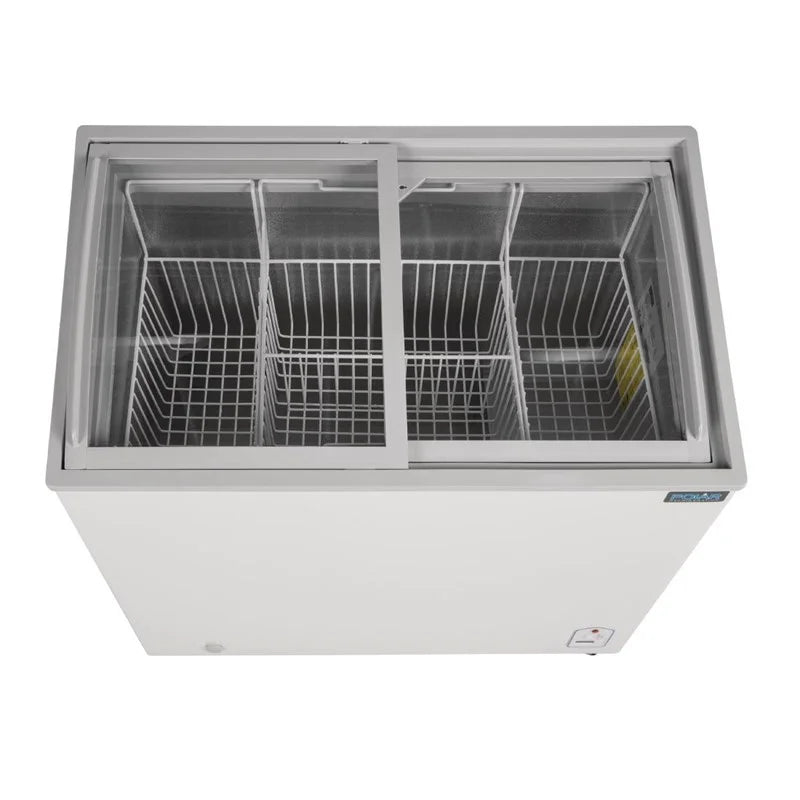 Polar G-Serie Tiefkühltruhe 200 Liter mit Glasschiebedeckel