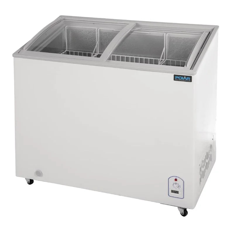 Polar G-Serie Tiefkühltruhe 200 Liter mit Glasschiebedeckel