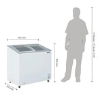 Polar G-Serie Tiefkühltruhe 200 Liter mit Glasschiebedeckel