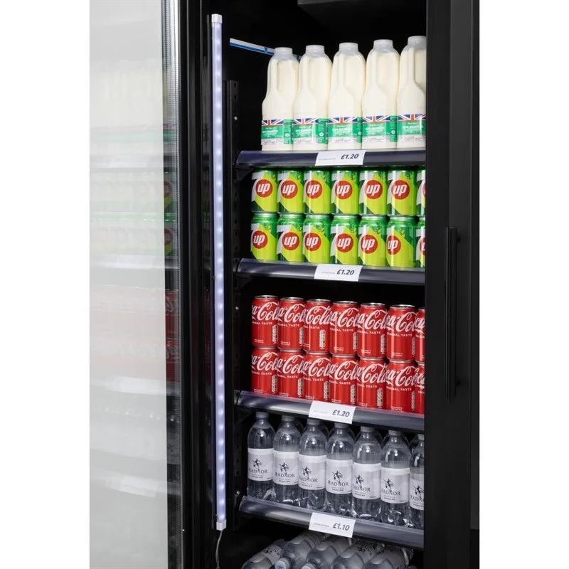 Polar G-Serie armoire à boissons 744 Litres 2 portes, noir