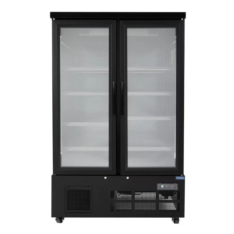 Polar G-Serie Gefrierschrank 744 Liter mit Glastür, 2-türig, schwarz