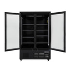 Polar G-Serie Gefrierschrank 744 Liter mit Glastür, 2-türig, schwarz