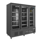 Polar G-Serie Gefrierschrank 1156 Liter mit Glastür, 3-türig, schwarz