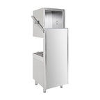 Lave-vaisselle à capot traversant Buffalo Digital avec pompe de vidange 9,7 kW triphasé