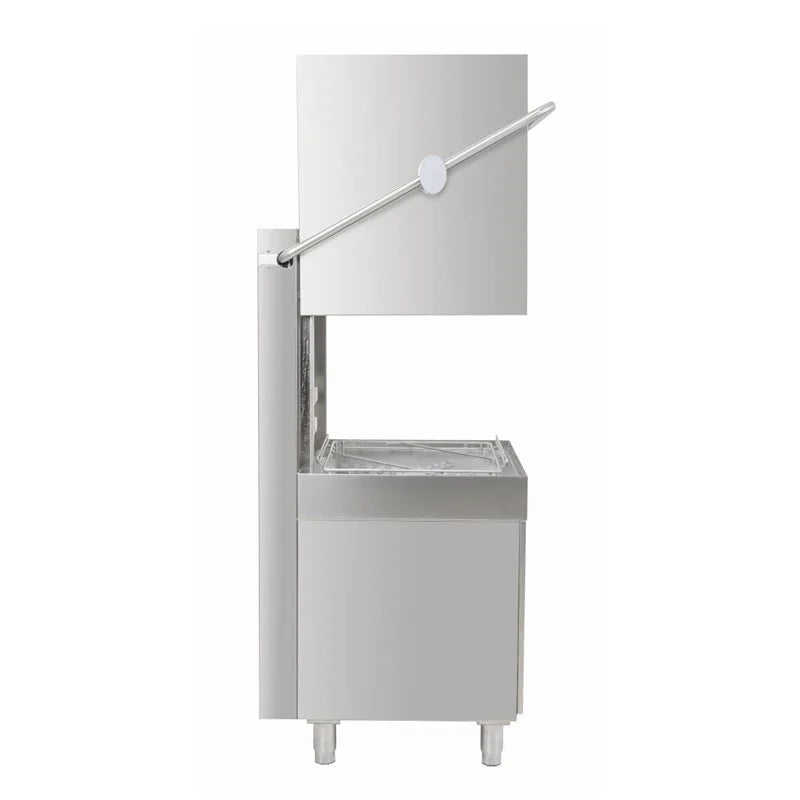 Lave-vaisselle à capot traversant Buffalo Digital avec pompe de vidange 9,7 kW triphasé