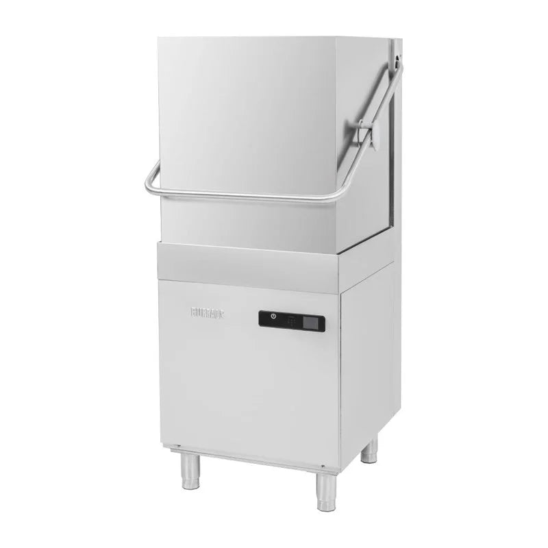 Lave-vaisselle à capot traversant Buffalo Digital avec pompe de vidange 9,7 kW triphasé