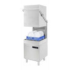 Lave-vaisselle à capot traversant Buffalo Digital avec pompe de vidange 9,7 kW triphasé