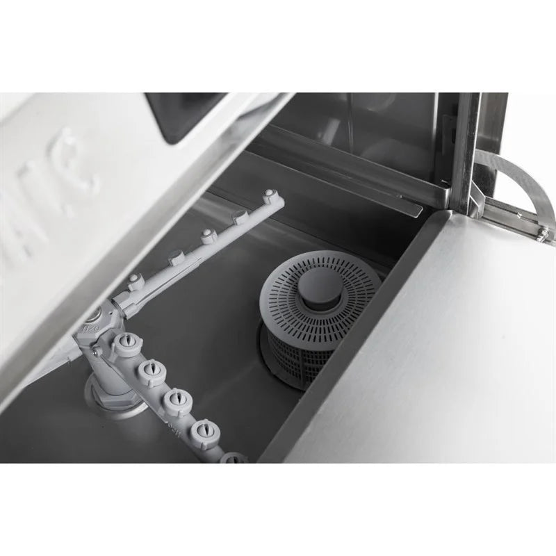 Lave-vaisselle numérique Buffalo à encastrer avec pompe de vidange, panier 500 mm, 5.4 kW