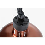 Lampe chauffante ronde extensible Buffalo finition cuivre