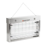 Eazyzap LED Insektenvernichter 100m² 14W, gebürsteter Edelstahl, energieeffizient