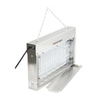 Eazyzap LED Insektenvernichter 100m² 14W, gebürsteter Edelstahl, energieeffizient