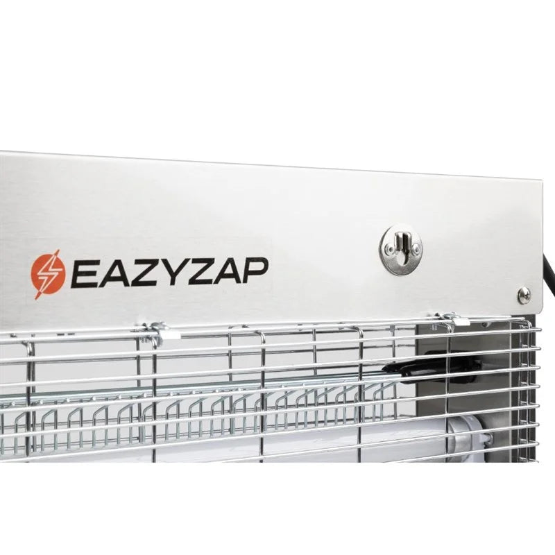 Eazyzap LED Insektenvernichter 100m² 14W, gebürsteter Edelstahl, energieeffizient