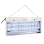 Eazyzap LED Insektenvernichter 150m² 20W, gebürsteter Edelstahl, energieeffizient