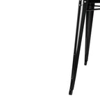 Table bistro carrée en acier Bolero noire 660 mm