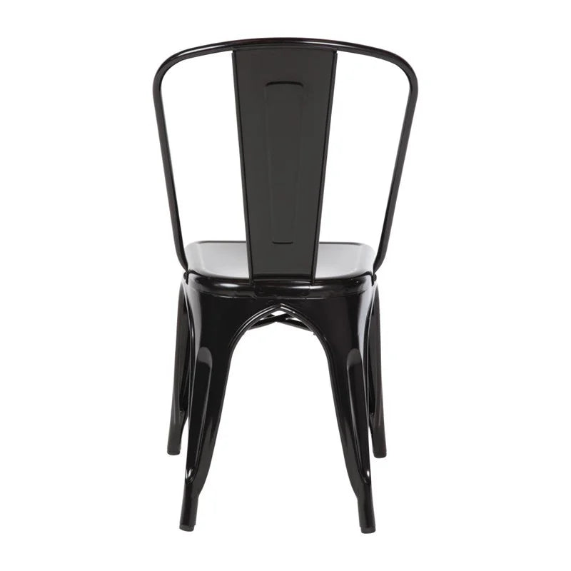 Chaises d’appoint Bolero Bistro en acier noir (lot de 4)